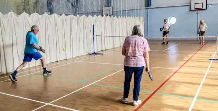 u3a members playing pickleball